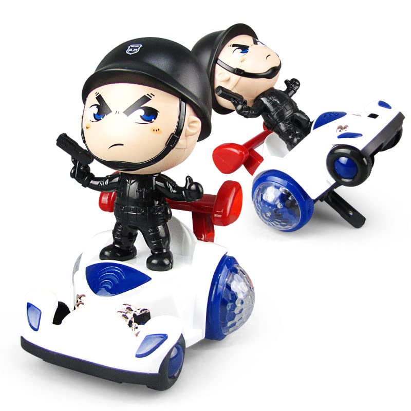 PATPAT Musical Toy Car for Kids with Lights and Sounds featuring 360° Rotating Stunt | Fun Gift