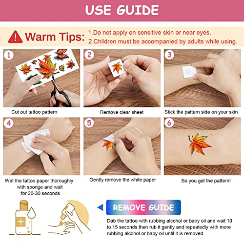 MAYCREATE® 35 Sheets Temporary Tattoos Sticker for Women Men Waterproof Tattoo Sticker Flowers Temporary Tattoos Stickers Roses Butterflies Assorted Tatto Sticker for Body Art Tattoos Multi