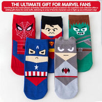 SNOWIE SOFT® Superhero Boys Socks, Toddler Socks & Kids Socks, Quality Made Little Boys Socks & Toddler Boys Avenger Socks, 6-8Year