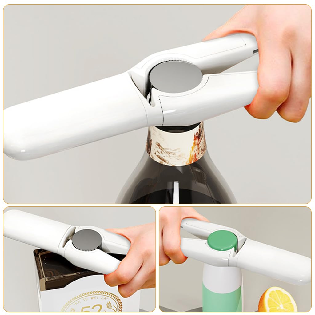 ZIBUYU 5 in 1 Stainless Steel Kitchen Peeler for Fruits and Vegetables with Ergonomic Non Slip Handle | Includes Core Remover and Can Opener