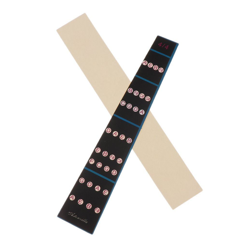 HASTHIP Violin Finger Guide for 4/4 Full Size Violin with Musical Alphabet Chart | 2PCS