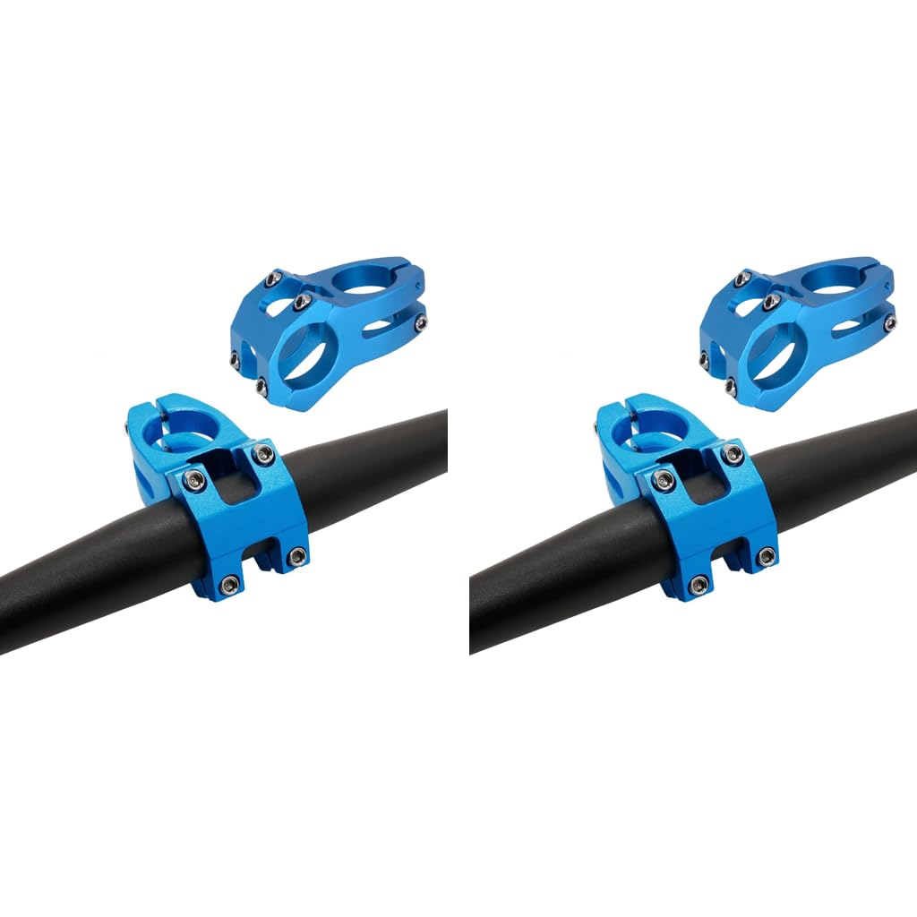 Proberos Handlebar Stem for MTB Modification with 31.8mm Clamp | Blue Aluminum Alloy 2PCS