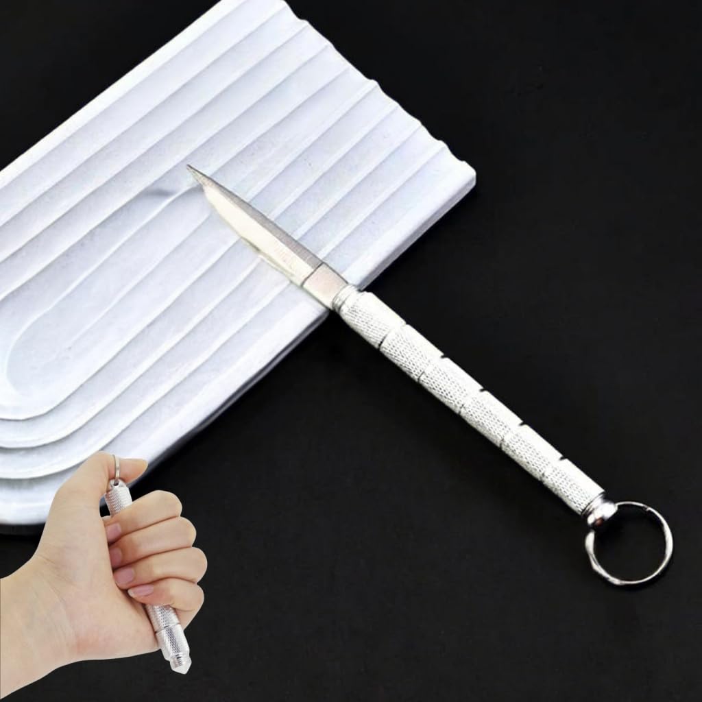 Proberos Portable Window Breaker with Keyring for Car Emergency | Stainless Steel Tool