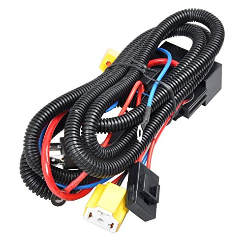 STHIRA® 1Set 2 Headlight Connector H6054 LED Headlights H4 Wiring Harness Kit Brightness Intensifier for 9003 6054 Toyota Headlamp Fix Light Dim Dual Ground Problem for Mitsubishi