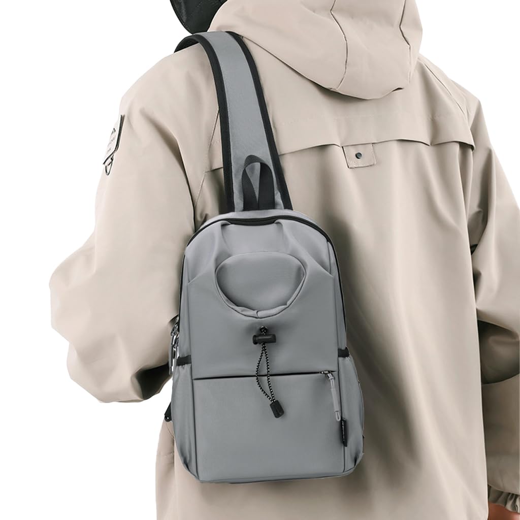 GUSTAVE Chest Bag for Travel and City Commute with Waterproof Oxford Cloth | Crossbody Design Featuring Bottle and Phone Pockets