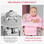 SNOWIE SOFT® Baby Bib Waterproof Feeding Bib with Dining Booster Seat Cover, Toddler High Chair Cover Baby Bib for Baby 6-36 Months