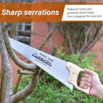 HASTHIP® 45cm Hand saw for Wood, Plywood Cutting, Heavy Duty Manganese Steel Heat Treated Handsaw for Pruning, Gardening, High Cutting Efficiency, Hand-Crafted Tool for Carpenter