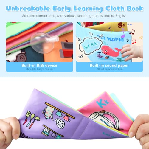 SNOWIE SOFT® Cloth Books for Babies 2 PCS