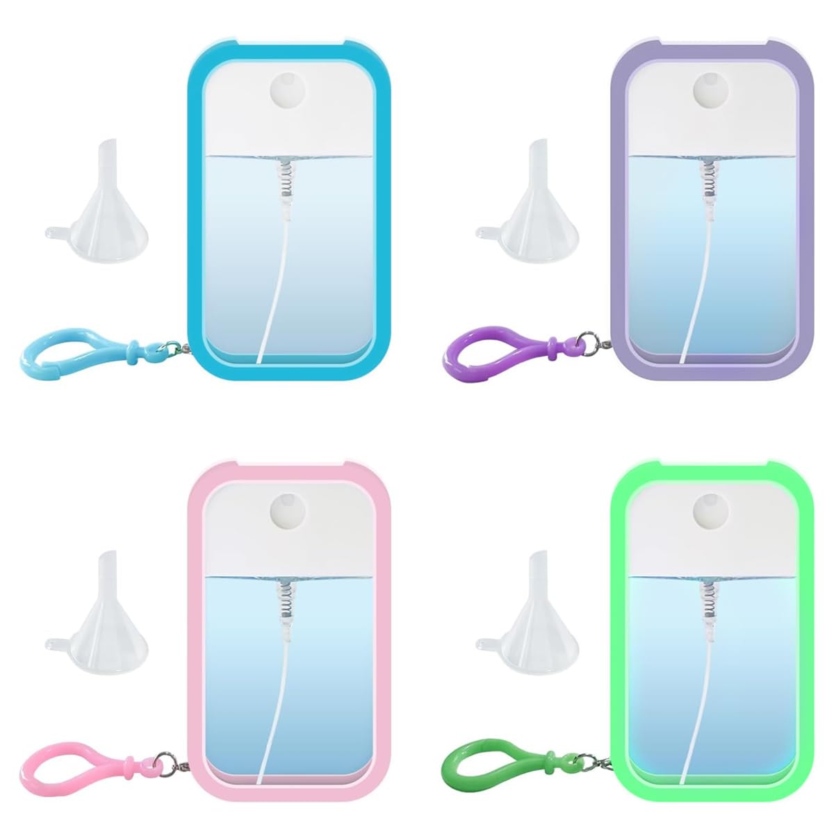 MAYCREATE Card Spray Bottle Perfume Atomizer 50 ml for Travel with Fine Mist Pump & Refillable PET Design