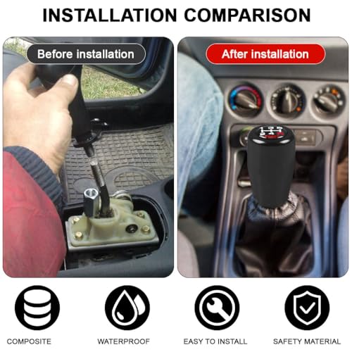 STHIRA® 5 Speed Manual Car Gear knob Stylish Handball Gear Shifter Lever Knob Compatible with Suzuki Alto K10-Swift-SX4 Maruti Suzuki Swift