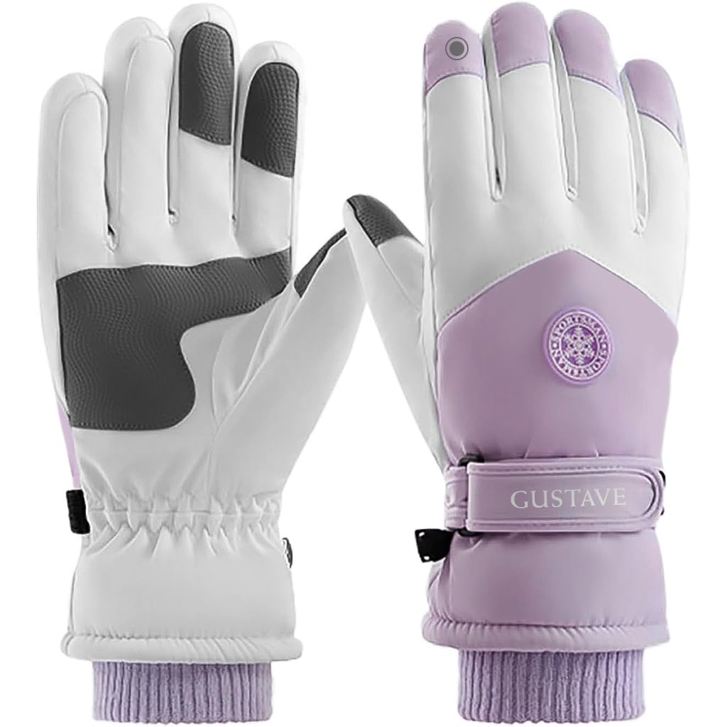 Gustave Winter Gloves for Women featuring Touch Screen Fingertips and 26cm Length | Purple
