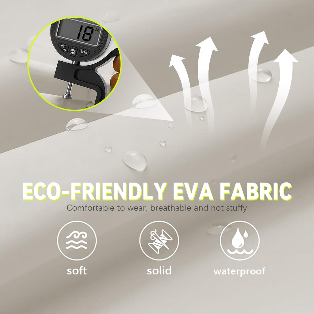 PALAY Women Raincoat for Outdoor Riding with Wide Brim Hood and Detachable Clear Face Cover