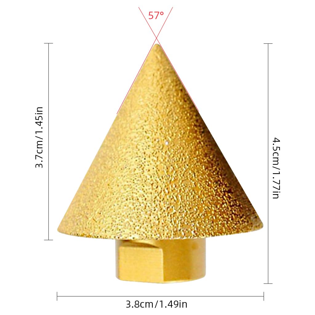 Serplex M10 Diamond Conical Drill Bit 38mm for Tile and Marble | Chamfer Reamer for Professionals