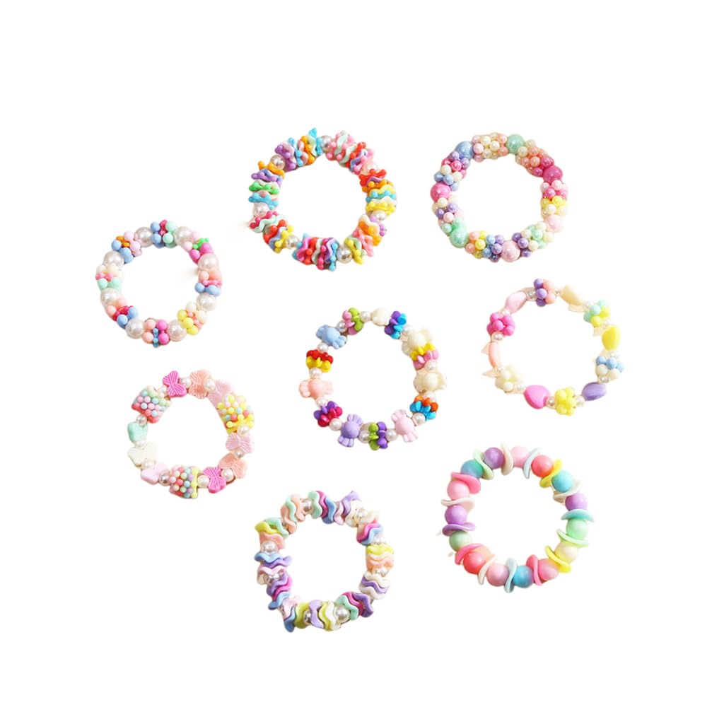 PALAY® 8PCS Colorful Kids Bracelets for Girls