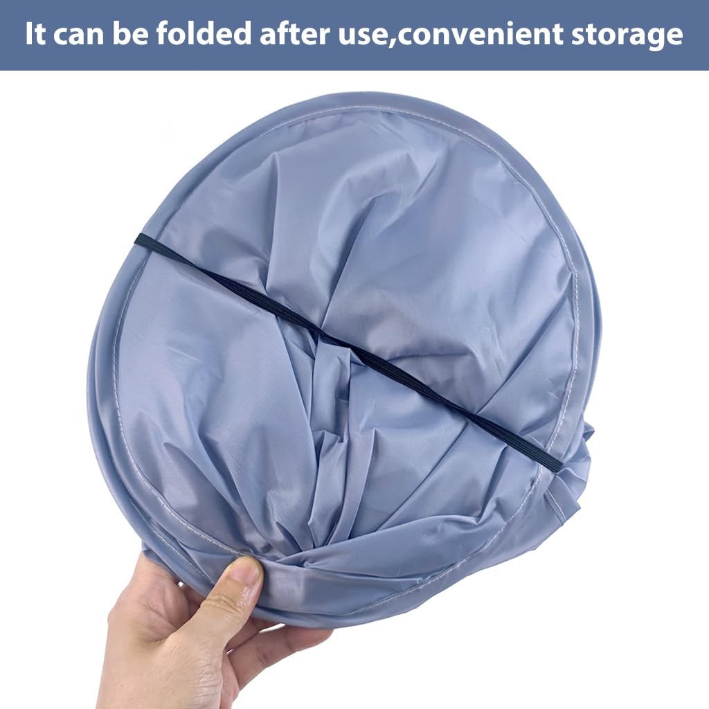 HANNEA Beard Bib Apron for Shaving and Trimming with Foldable Design | Waterproof Non‑Stick Grooming Cape for Men