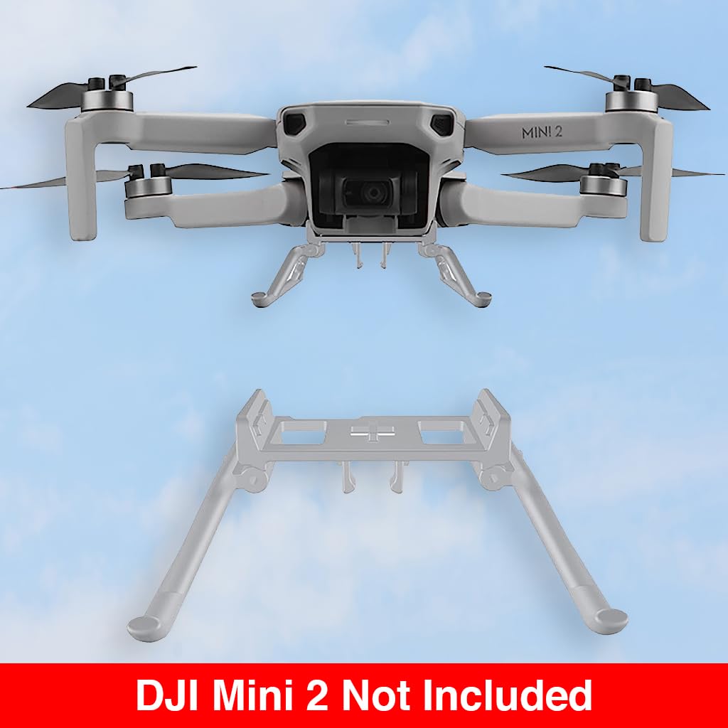 ZORBES Mini 2 Landing Gear for DJI Mini 2 with 21mm Extension and Foldable Quick Release Design