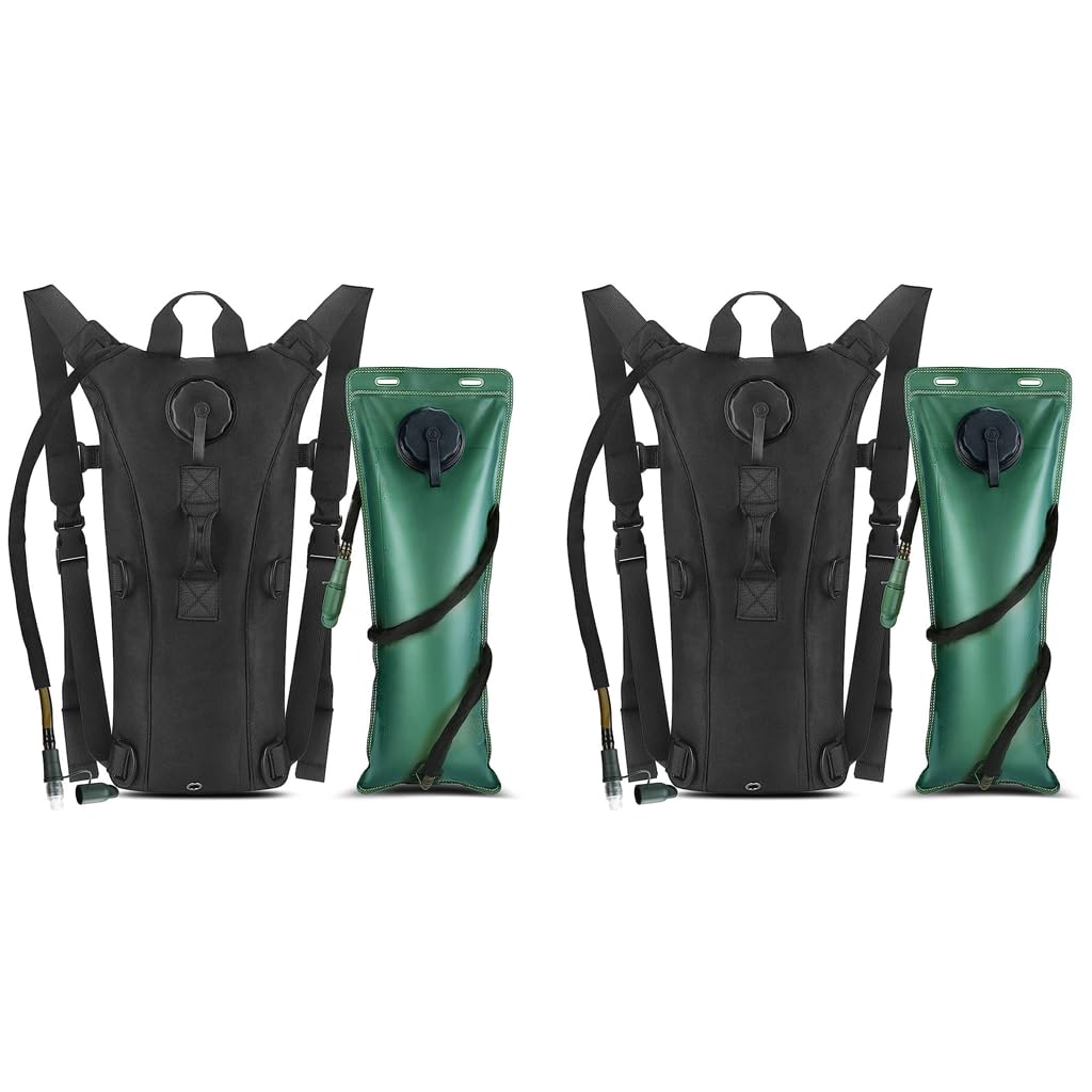 Optifit Hydration Pack Backpack for Hiking and Cycling with 3L BPA Free Bladder | 6 D-Rings and Splash-Proof Oxford Fabric