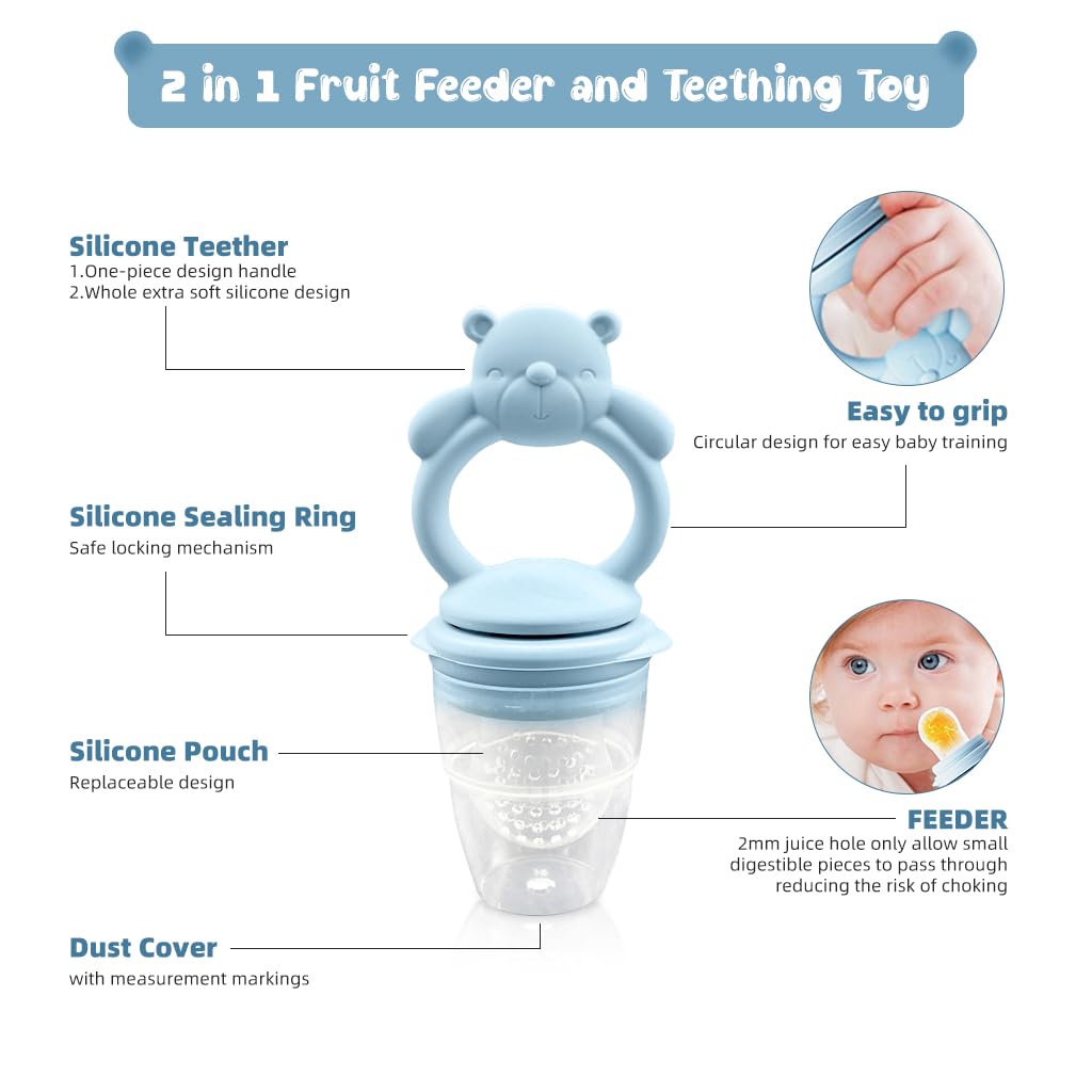 SNOWIE SOFT Silicone Pacifier Set for Baby Feeding with Ice Cube Tray | BPA Free Teether