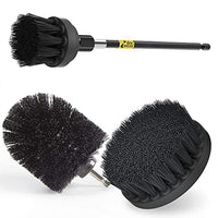 STHIRA® 4PCS Power Drill Scrubber Brush Set, Cleaning Drill Brush, Drill Brush Attachment Set, All Purpose Drill Brush with Extend Attachment for Bathroom Surfaces, Floor, Shower, Kitchen and Car