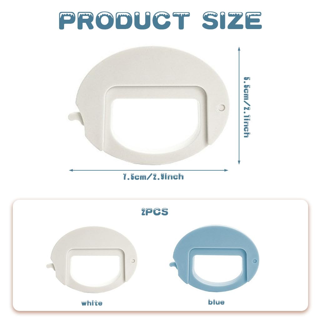 ZIBUYU Food Bag Seal Clips for Snacks and Pantry Use with Push Clip Design Pack of 2