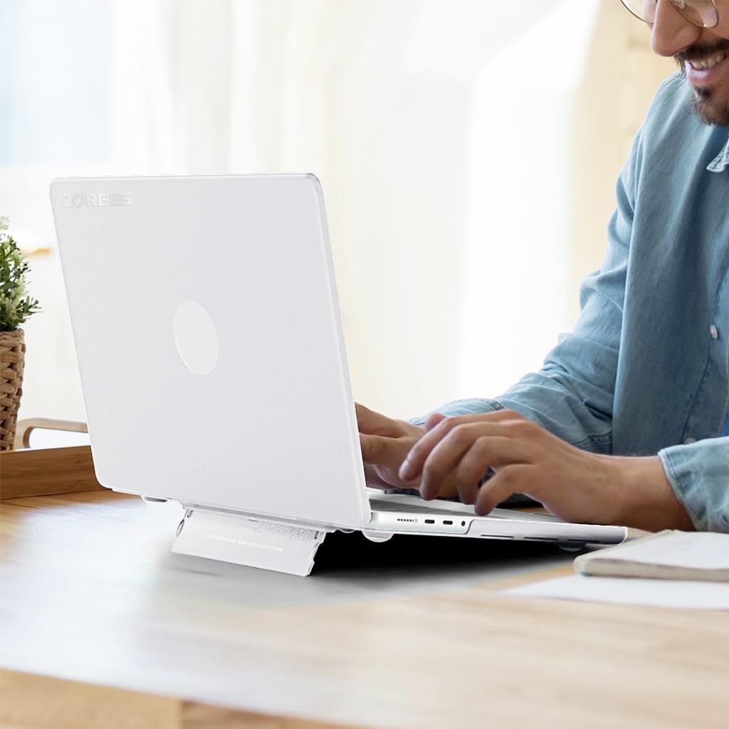 ZORBES Case for MacBook Air 13.6 inch with Foldable Kickstand | Hard Shell and Keyboard Cover