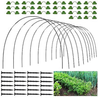 HASTHIP® 30Pcs Greenhouse Hoops Kits for Greenhouse, Vegetable Land with Assemble Kit, Reusable Rust Free Grow Tunnel Hoops Frame for for Vegatable Land, Garden, Planting Land