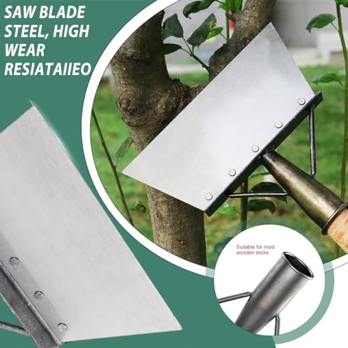 HASTHIP® Heavy Duty Hand Weeder for Weed Removal Clean Up Animal Waste Large Metal Shovel Scraper Mud Remove Tool with Antisplash Panel Gardening Tools for Home Garden Without Handle 2PCS