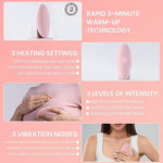 SNOWIE SOFT® Lactation Massage with Heat Breast Massager for Breast Feeding Breast Dredging Accerate Milk Production Heating Breast Vibrant Massager with 3 Viberation Modes, Adjustable Temperature