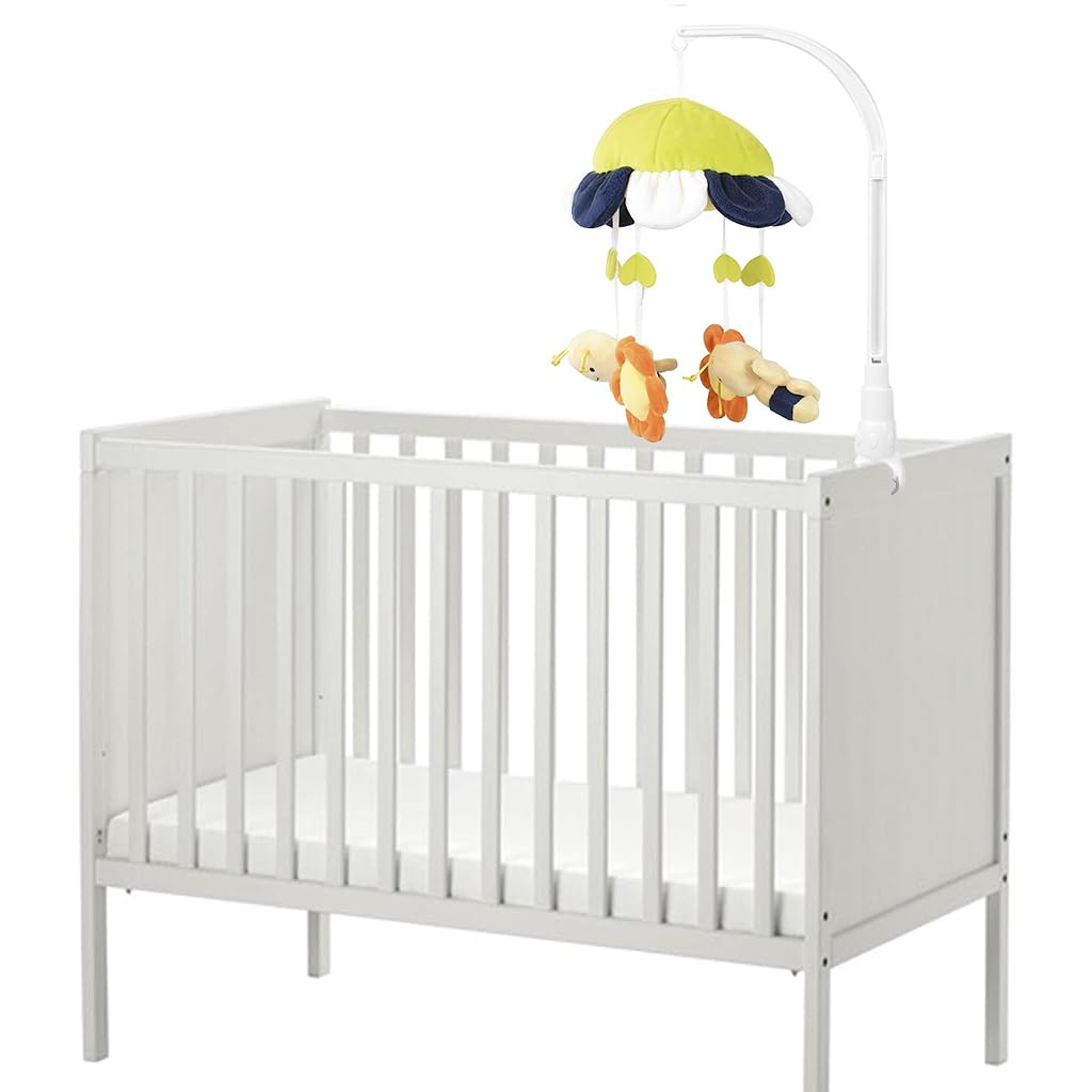 PATPAT Crib Mobile Arm Stand for Baby Cribs featuring 23 inch Height and Claw Gripper | ABS Plastic Construction