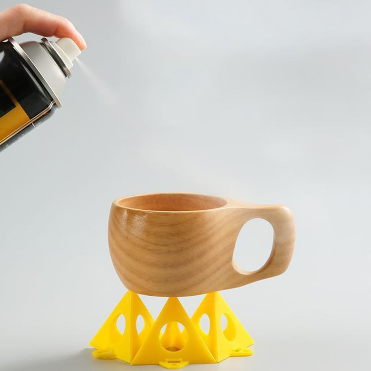 Serplex Paint Pyramid Stands for Canvas and Cabinet Painting 20pcs with Non Slip Base | Stackable Plastic Risers for Crafting