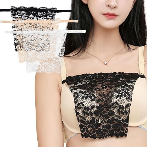 ZIBUYU® 3 Pack Lace Modesty Panels for Women Cleavage