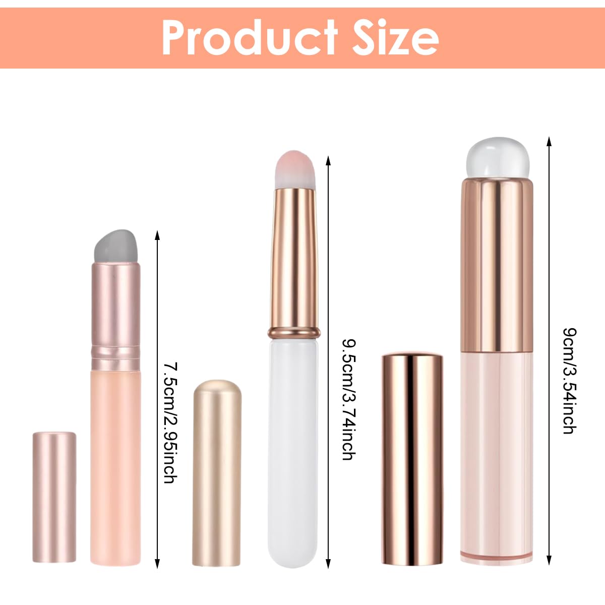 MAYCREATE Foundation Brush for Liquid and Powder Makeup with 6.5cm Flat Top Head | Soft Synthetic Bristles and Storage Case