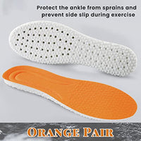 MAYCREATE® 1 Pair Shoe Insoles, Breathable Shoes Inserts, Latex Foam Insoles, Cushioning Sport Replacement Insoles for Sneakers, Cuttable, Absorb Sweat & Anti Odor (Men US 6.5-7/ Women US 7.5-8)