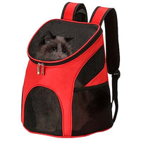 Qpets® Cat Carrier Backpack Cats Carrier Small Pet Travel Carrier Lightweight Carrier for Dog Cat Carrier Backpack with Handle Carrier for Small Medium Cat Dog Within 15kg