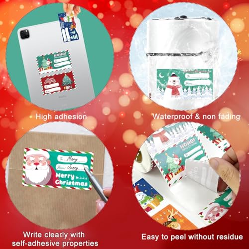 HASTHIP 500 PCS Christmas Gift Tags