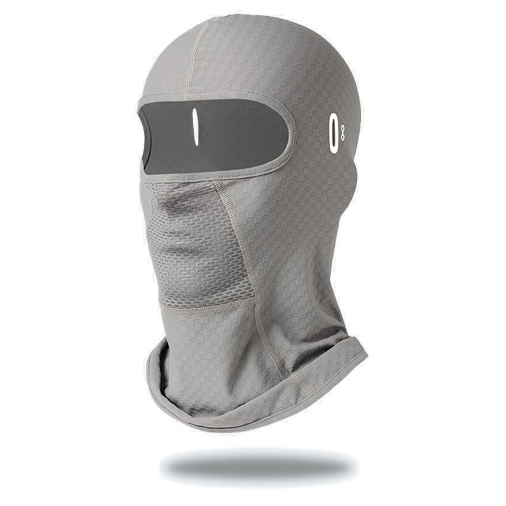 Proberos® Balaclava Face Mask Sun UV Protection Breathable Full Head Mask for Men Women Skiing Cycling（Grey）