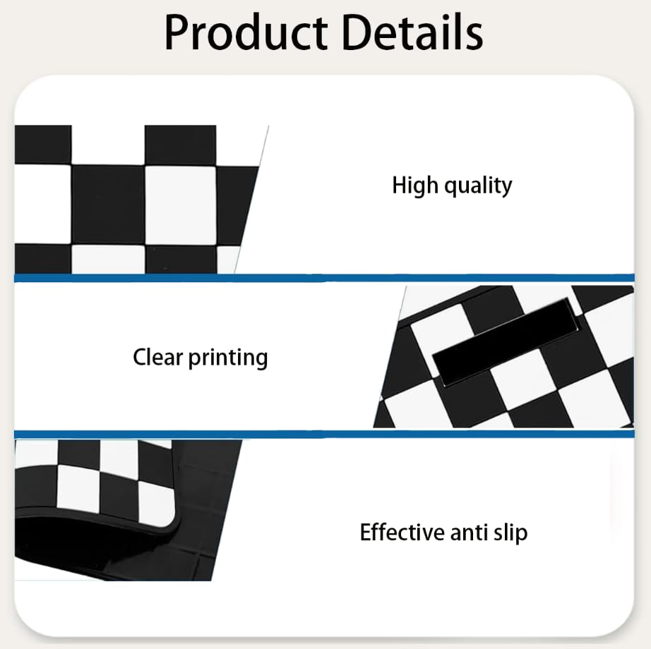 ZIBUYU Car Dashboard Anti Slip Mat for Secure Phone Placement with PVC Sticky Pad