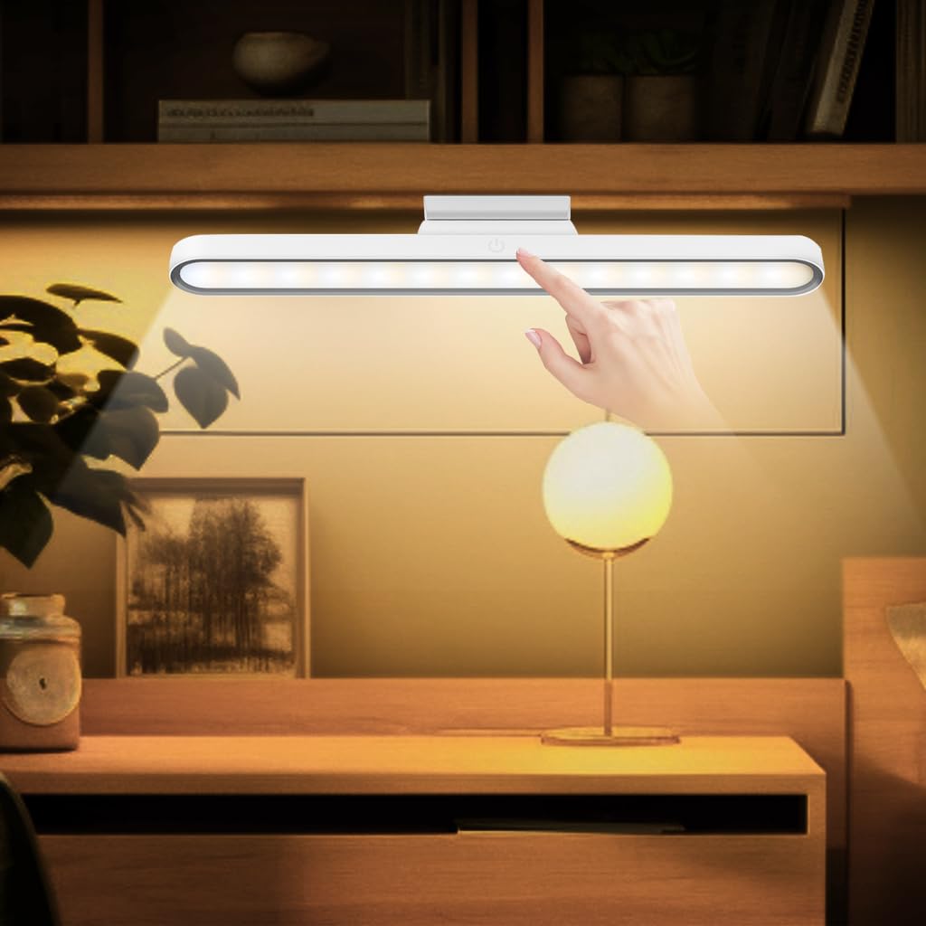ELEPHANTBOAT LED Cabinet Light for Closet and Bedside with 2000mAh Battery featuring Magnetic Installation and 3 Color Modes | Eye Protection White
