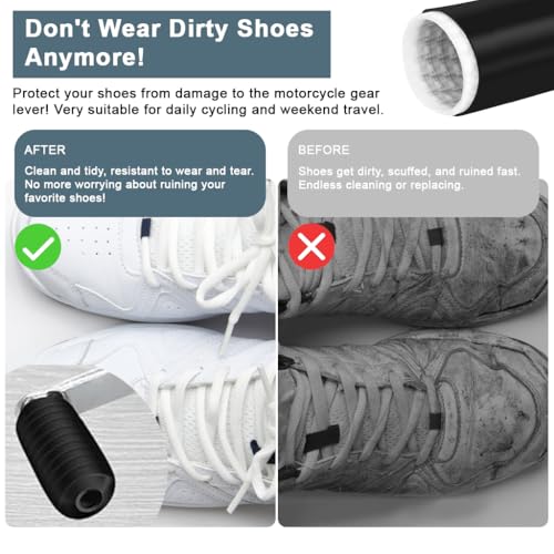 STHIRA® 2PCS Motorcycle Shifter Shoe Protector, Shrinkable Gear Shift Cover for Motorcycle Shoes, Para Motos Accessories for Men Women