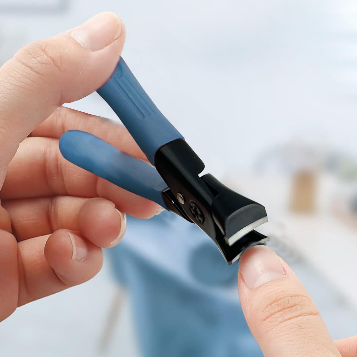 MAYCREATE Nail Clipper for Thick Toenails with Anti Splash Design and Long Handle 9×5.3 cm | Stainless Steel 3 PCS for Adults and Seniors