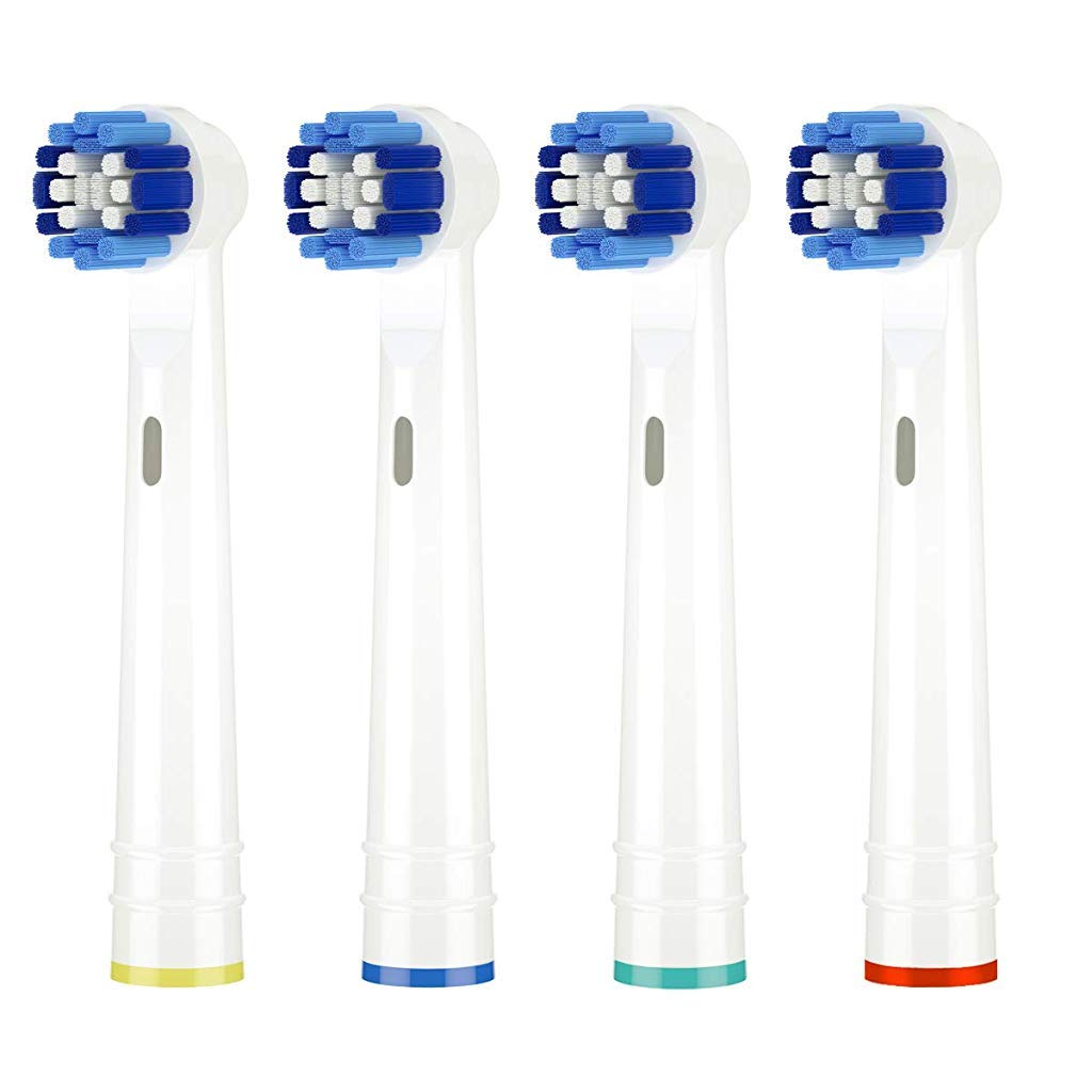 MAYCREATE Replacement Brush Heads Compatible With Pack of 8 Generic Crossaction Electric Toothbrush Heads, For Oralb Braun Bases (16)