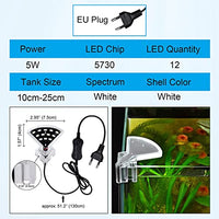 ELEPHANTBOAT® Waterproof 5W Small Aquarium Tank LED Lights,Aquatic Plants Growing Light for Small,Medium Sized Fish Tank