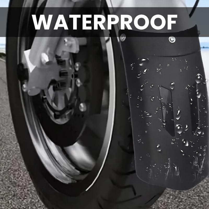 ZIBUYU Motorcycle Mudguard for Universal Motorbikes 12.5×22cm featuring PP Material | Blocks Mud and Dust