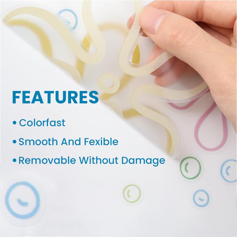 HASTHIP Flowers and Bubbles Wall Decals for Home Decoration with 177 Pcs PVC Stickers