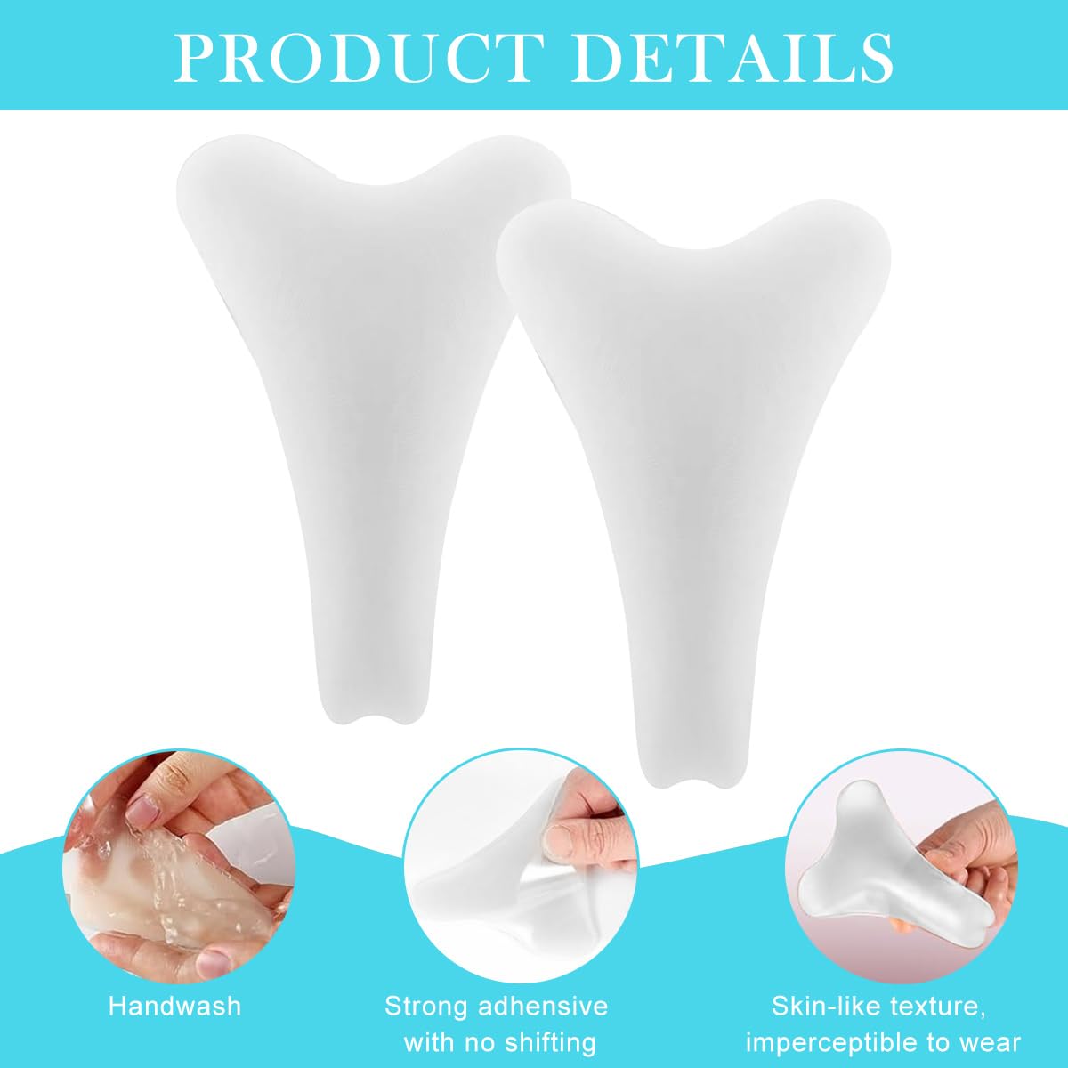 HANNEA Camel Toe Concealers for Swimwear with Waterproof Adhesive Silicone Pads | Reusable Pack of 2