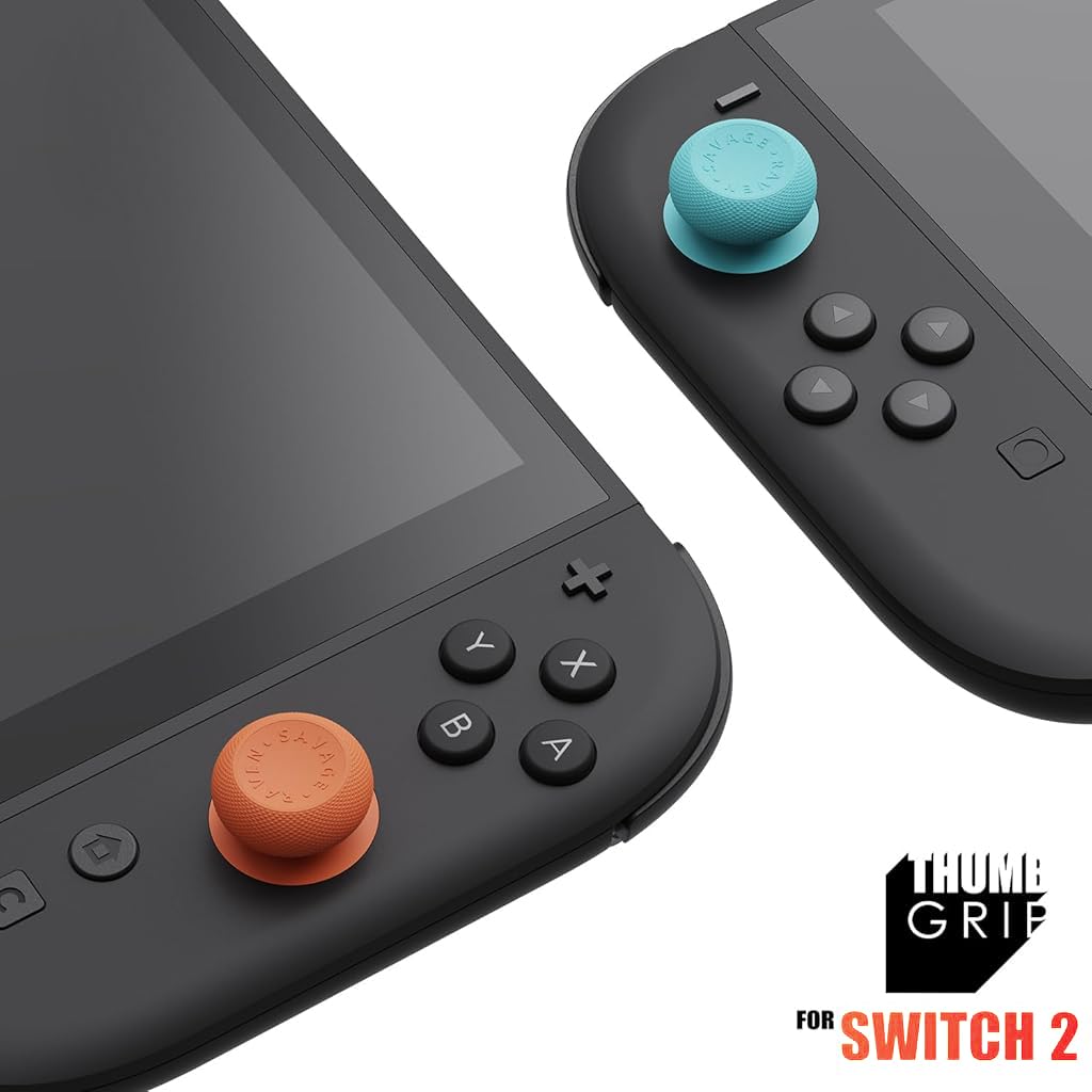 ZORBES Thumb Grips for Switch Joy-Con featuring 3 Pairs Anti-Slip Silicone Caps | Enhanced Gaming Control
