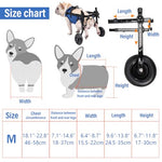 Qpets® Small Dog Wheel-Chair for Back Legs, Walking Assistance for Disabled Dog, Wheel Chair Hind Limb Hind Back Leg Disabled Dog Mobility Aid Trolley Legs Rehabilitation Light Pet Walk Assistance