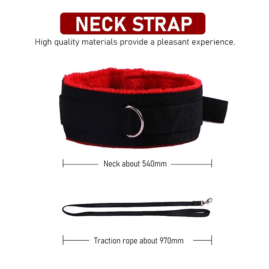 Zibuyu Wrist Accessories Kit with Ankle Ties and Eye Masks for Night Games | 9pcs Set