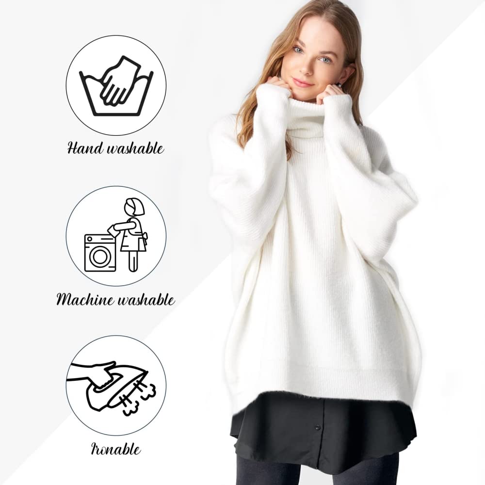 GUSTAVE Shirt Extender for Women featuring Elastic Waist and 15.7 in Length | Black & White 2pcs