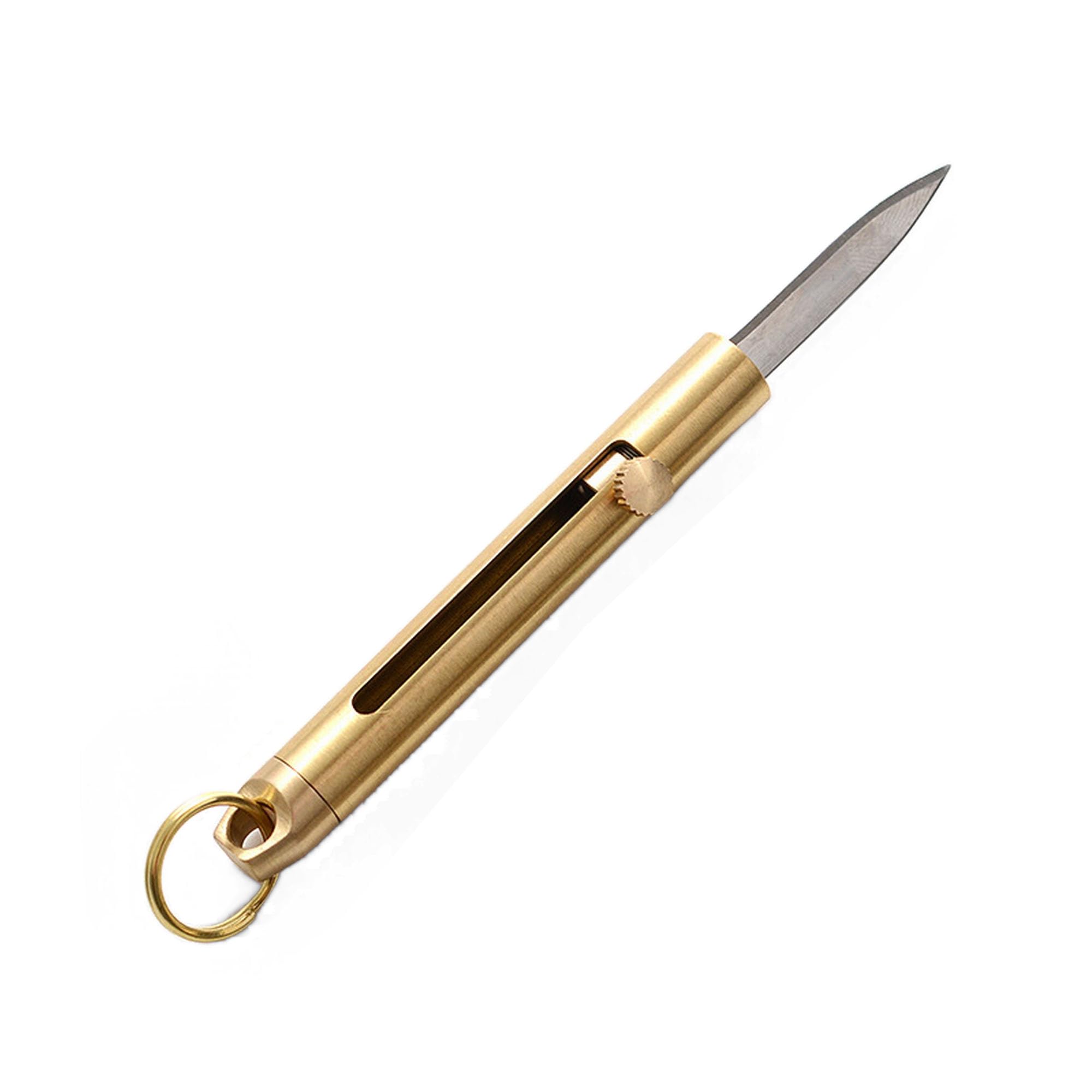 ZIBUYU® Mini Multi-Function Portable Keychain, EDC Bolt Practical Brass Pocket Tool EDC Keychain, for Outdoor, Hiking, Cycling, Camping